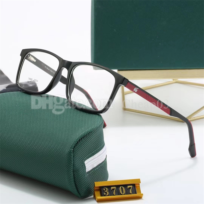 Designer pour hommes femmes lunettes de lecture lunettes de soleil polarisées lumière lentille transparente triangle badge cadre colorblock lunettes quotidiennes lunettes rectangulaires unisexes