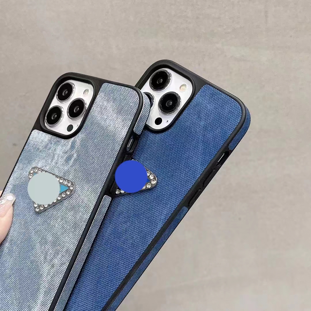 Luxury phone Case iphone 14 pro max Case 14 13 12 15PlusP designed 15pro's best-selling model P denim