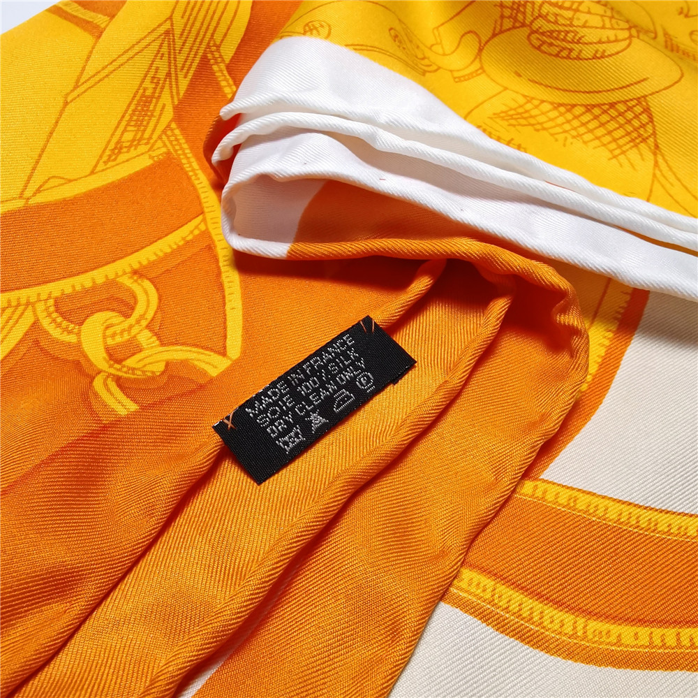 Twill Silk Scarf 90 cm Women Hand Rolled Shawls Square Bag Bandanas Hair Head Neck Belt Decoration Foulard 90 cm Valentine's Day Versatile Scarves Strip Print Print Print Print Print