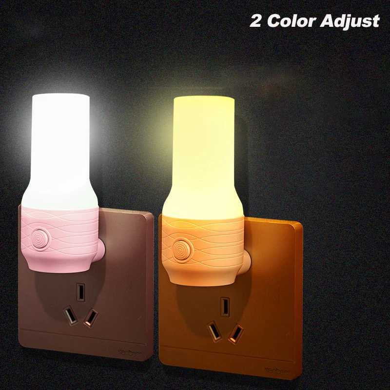 Luci notturne Orso Luci notturne Plug In EU 220V Dimmerabile Lampada da comodino a luce notturna a LED bambini Luce notturna bambini YQ240207