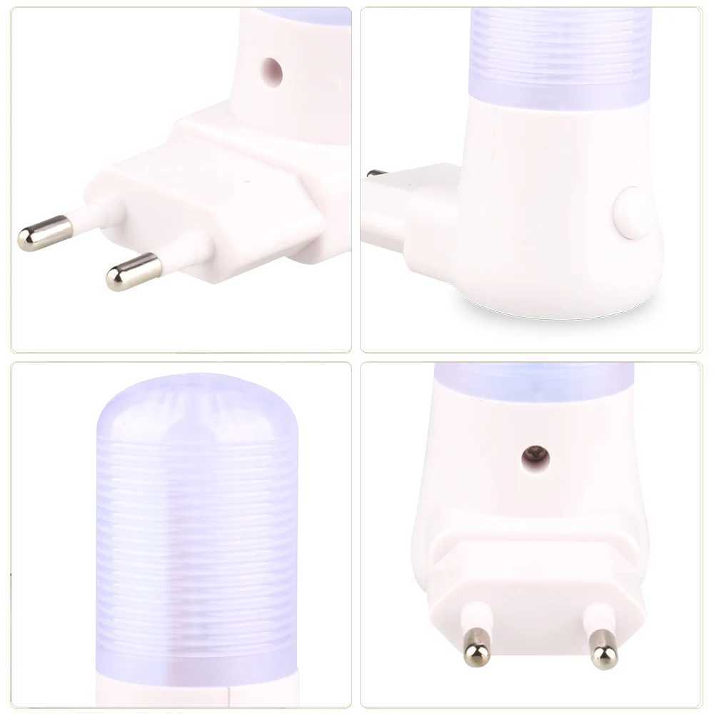 Nattljus Hot Sales 110-220V LED Night Light EU/US Plug Bedside Lamp för barn Baby Socket Light Home Decoration Lamp LED YQ240207