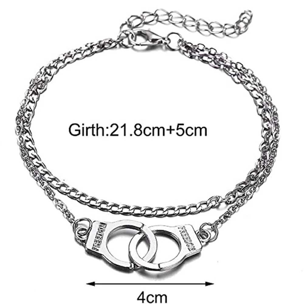 Anklets 2023 New Fashion Boho Style Star Anklet Multilayer Foot Chain Fashion Handbojor Ankelarmband för kvinnor Beach Accessorie YQ240208