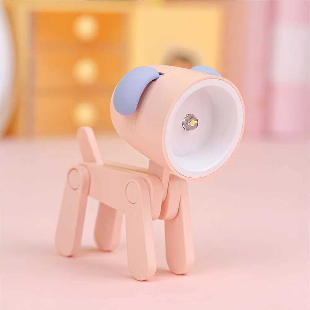 Veilleuses LED veilleuse Mini lumière pour animaux de compagnie Super animaux de bande dessinée veilleuses Portable Protection des yeux lampe de lecture de haute qualité YQ240207