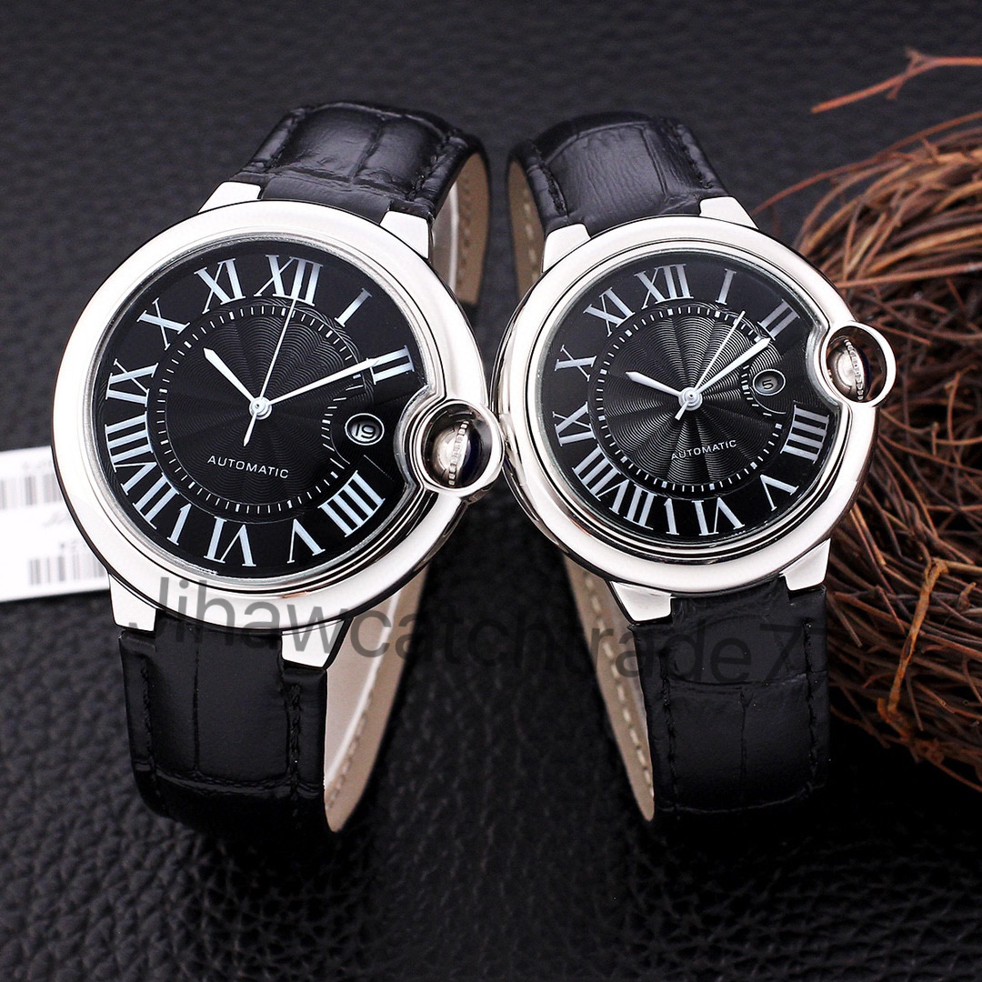 Herren Uhren Neue Ballon Keramik Lünette Klassiker 42 mm automatisch mechanischer Bewegungsdesigner Uhren Armbanduhr mit B 643