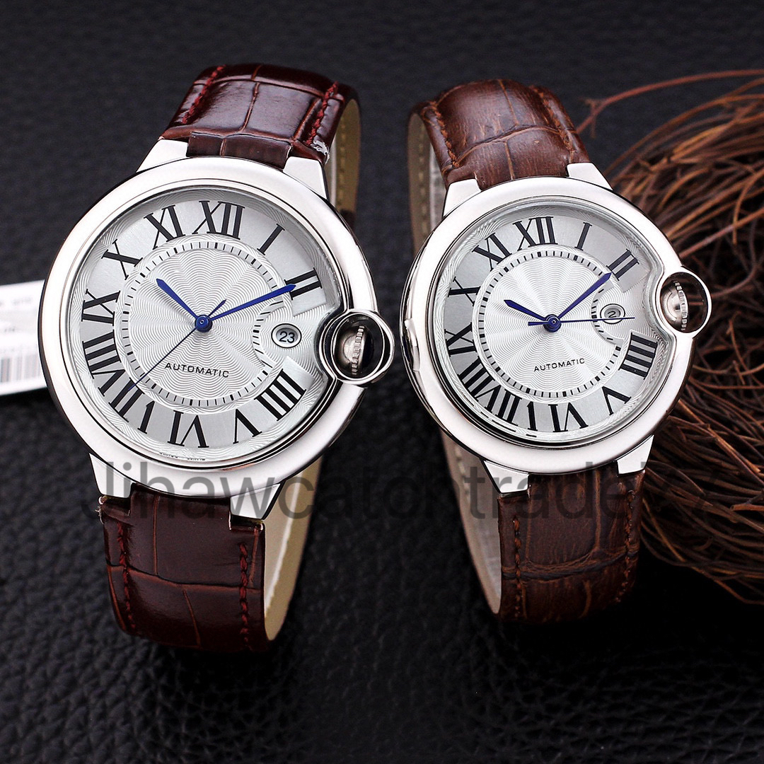 Herren Uhren Neue Ballon Keramik Lünette Klassiker 42 mm automatisch mechanischer Bewegungsdesigner Uhren Armbanduhr mit B 643