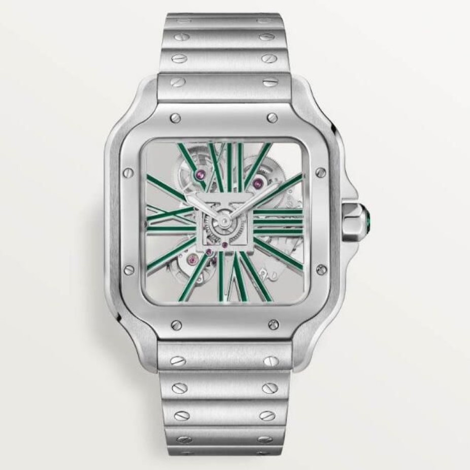 Męskie zegarki Pary Watch 39 8 mm szkielet kwarc VK Lady Watch Automatyczny 2813 Ruch Zatrzymuje kobiety zegarków ze stali nierdzewnej 333Z