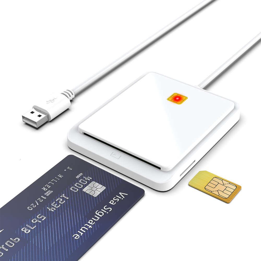 USB 2.0 ID Bank الضمان الاجتماعي IC/ID/SIM/قارئ بطاقة ذكية ذكية