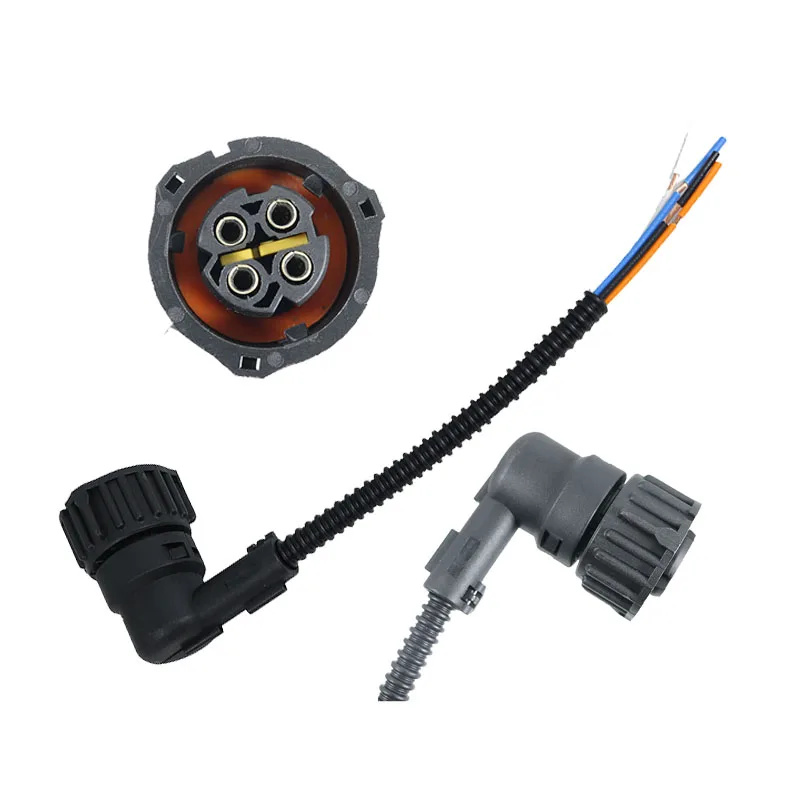Auto 4P 90-Grad-Winkel schwarz für Geschwindigkeitssensor, Kilometerzählersensor, Tachometerstecker, Verlängerungskabel für Diagnoseöffnung