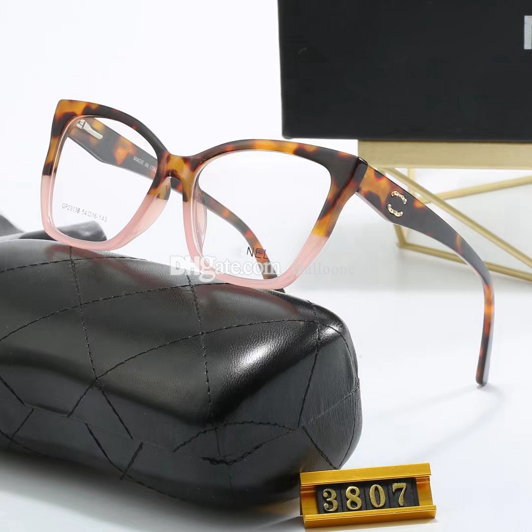 نظارة شمسية مصممة جديدة لنساء النساء الفاخرة الشمسية للجنسين مصمم Goggle Cat-Eye Beach Sun Glasses Retro مختلط إطار اللون الفاخر مع صندوق