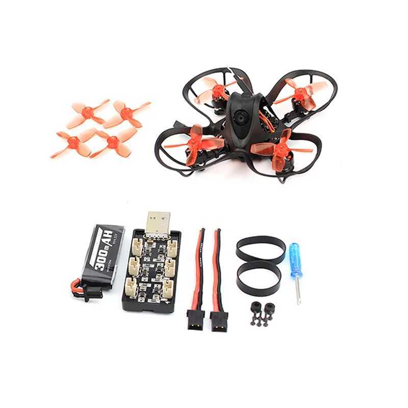 Drones EMAX Nanohawk 65mm 1S Whoop FPV Beginner Indoor Racing Drone FrSky D8 Runcam Nano3 Camera 25mw VTX 5A Blheli_S 5.8G Glasses YQ240211