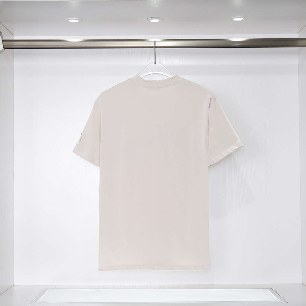 Tasarımcı Moda Gündelik Chaopai Classic 2023 İlkbahar ve Yaz Yeni Kısa Kollu T-Shirt Erkek ve Kadın İşlemeli Üç Boyutlu Mektup Günlük Gevşek Üst