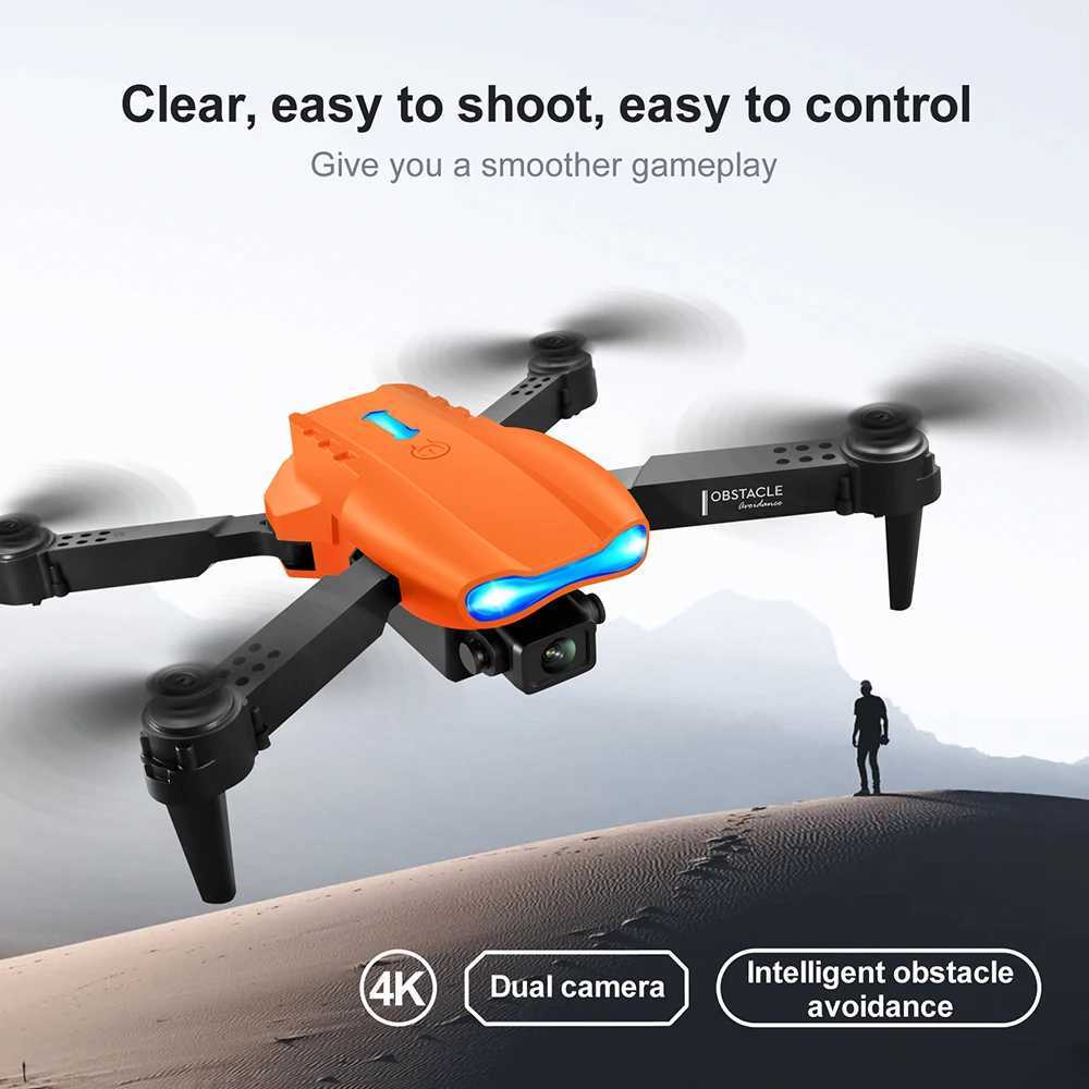 Drönare E99 Pro 4K Camera Drone GPS 5G WiFi Hinder Undvikande RC Plane Toy Quadcopter Professional Helicopter Dron Gifts Kids Toys YQ240211