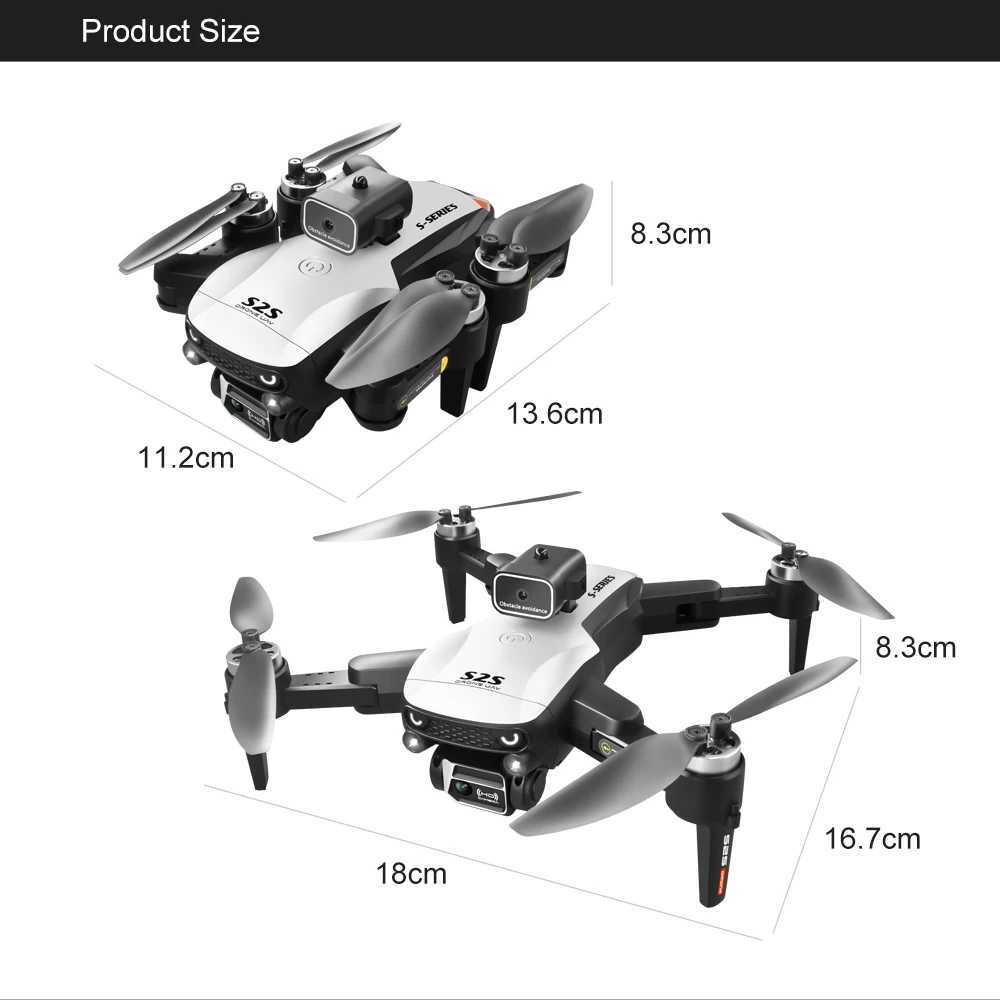 Drones New S2S professional RC drone 5G 4 6 8K high-definition ESC camera obstacle avoidance helicopter FPV optical flow remote control four helicopters S24513