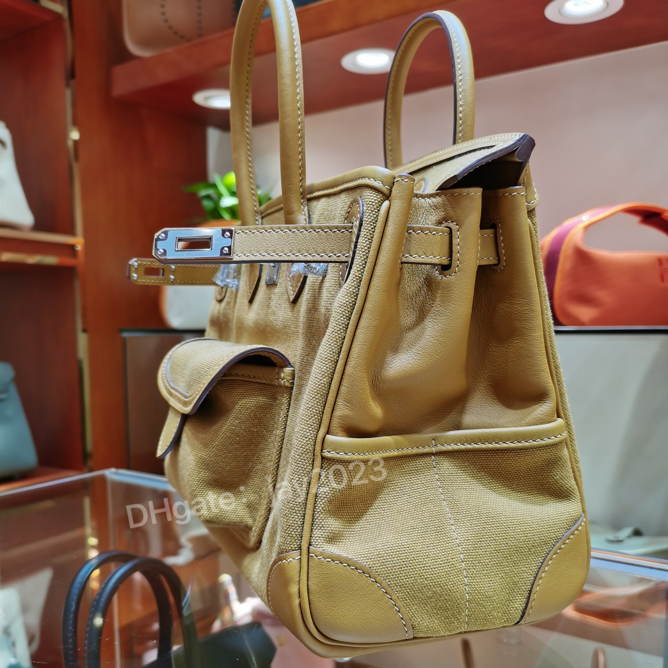 10s Especial All Handmade Designer Bag de 35 cm de sacola retrô de moda Swift Swift Moda Casual Saco de Viagem Multifuncional com caixa de presente premium
