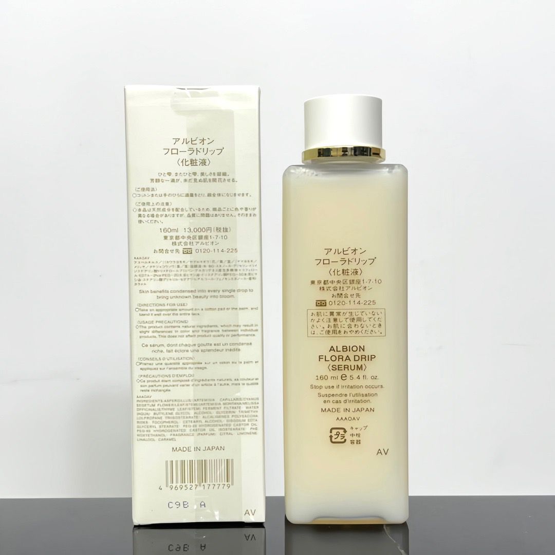 Toppversion Japan Albion Skin Conditioner Essential Liquid Toner 330 ml 160 ml Albion Flora Drip Serum