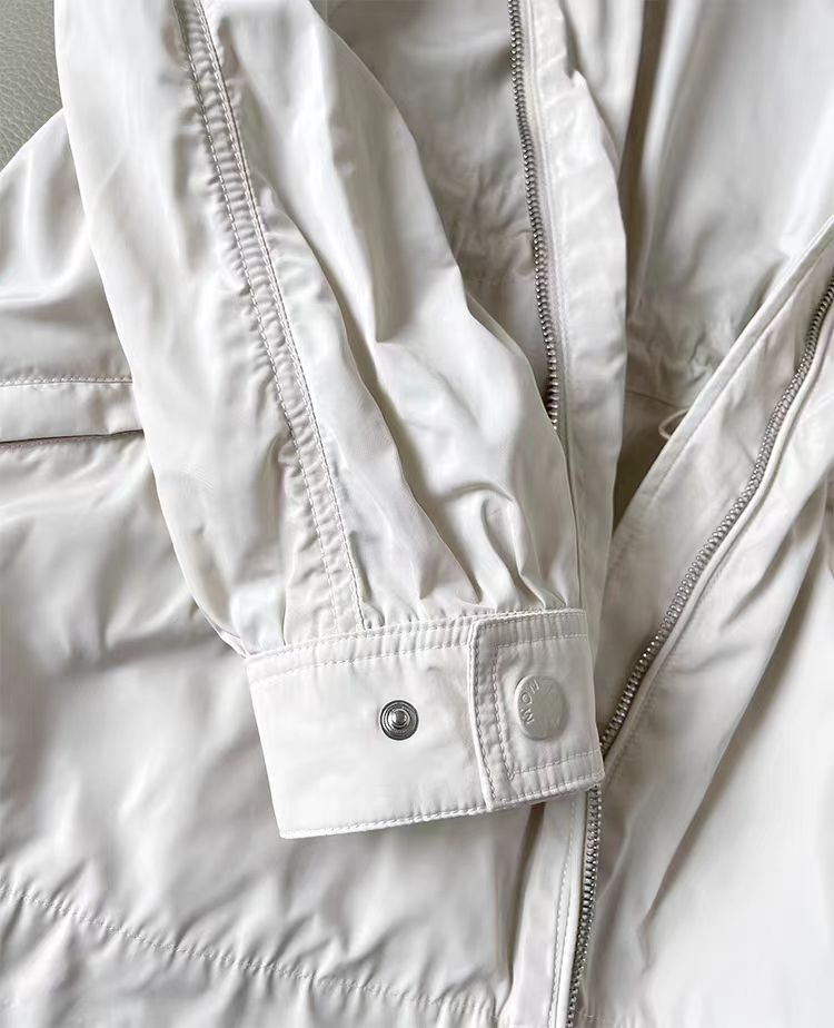 2024 Spring Autumn Women's Jackets Cotton Hoodes Zipper Woman's Slim Coats MKSA2024001