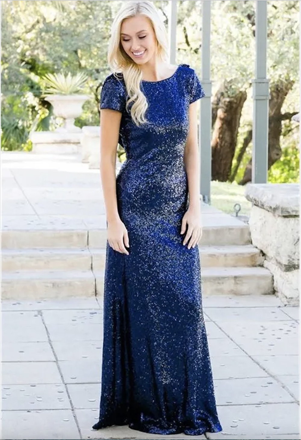 Royal Blue Sequined Mermaid Bridesmaid Dresses Black Girl Wedding Gästklänning Plus Size Sheath Prom Evening Party Dresses