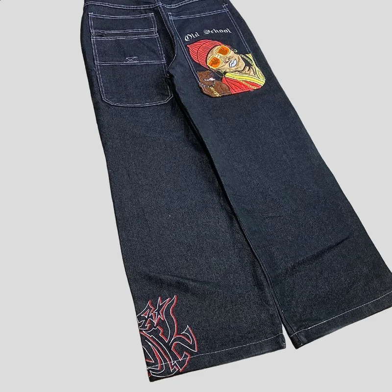 JNCO Y2K – jean baggy pour hommes et femmes, vêtement à motif Harajuku, Streetwear gothique, pantalon cargo Rock, Vintage, ample, 240124