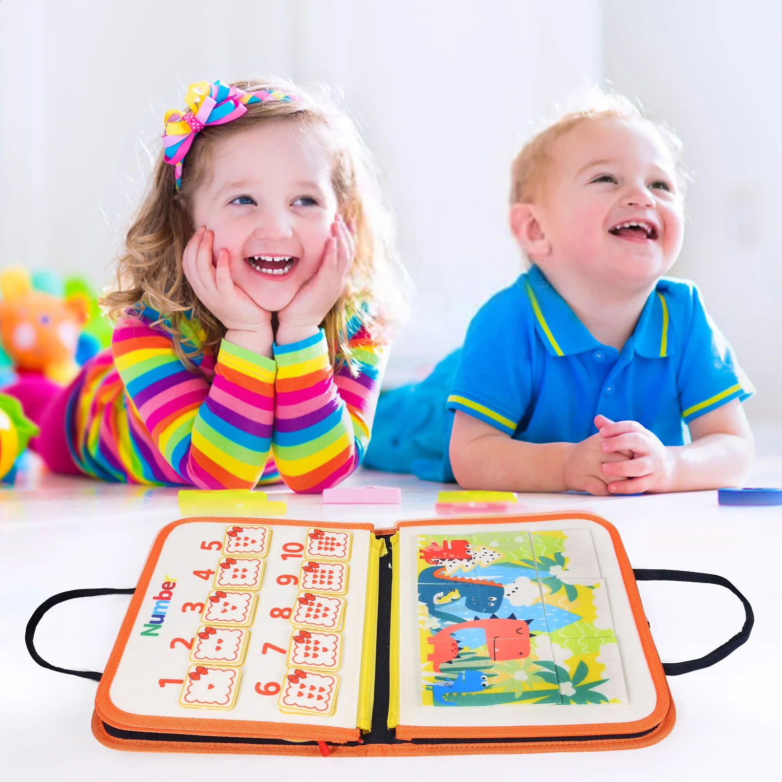 TUNJILOOL Occupato Bordo Montessori Parrocchia Giocattoli Il Bambino Del Bambino Libro Educativo Sensoriale Regali Bambini 240131