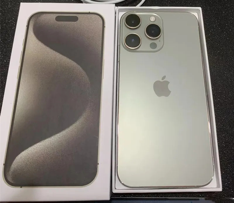 15 Pro Camera görünümü ile iPhone 15 Pro Cep Telefonuna Orijinal Kilitli İPhone X Gizli 3G RAM 64GB 256GB ROM MobilePhone