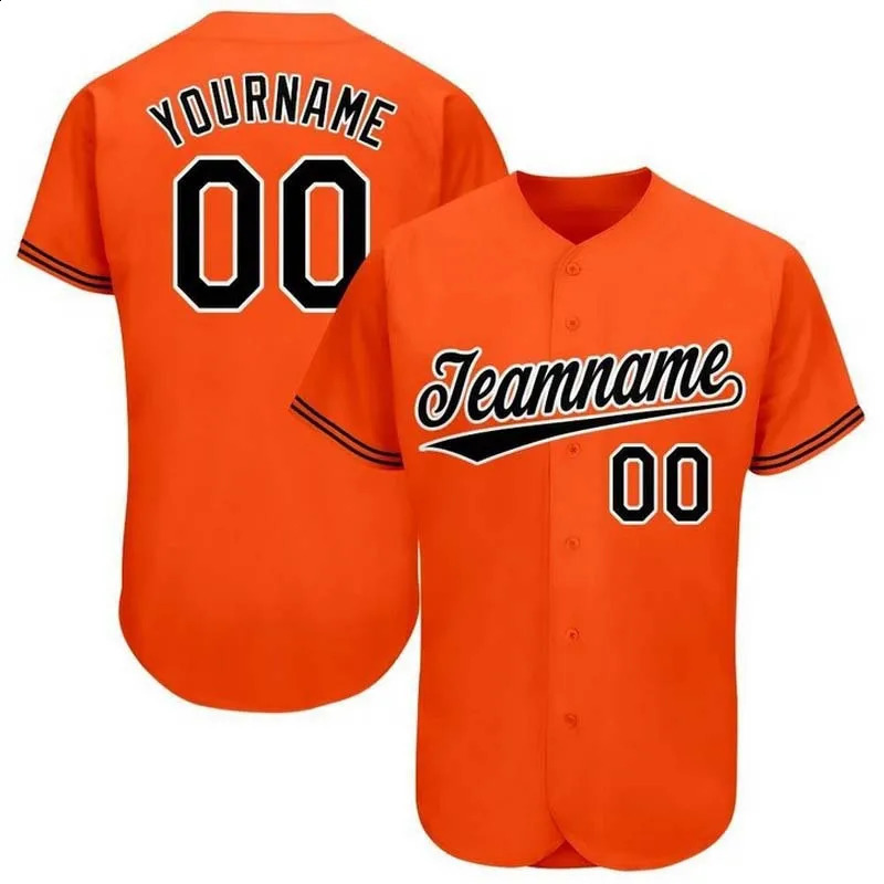 Maillots de Baseball d'équipe personnalisés, vêtements de rue pour votre nom et numéro, uniforme de sport 240122