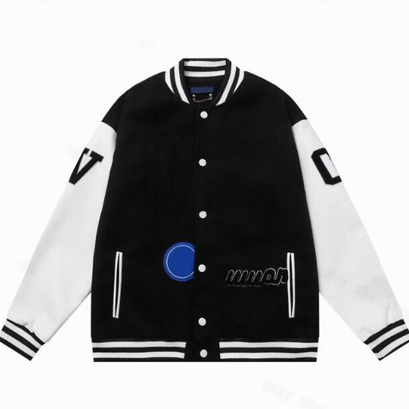 Giacca da motociclista da uomo Giacca in jersey da baseball da uomo Marchio di lusso Moda Donna uomo Lettera ricamata Modello Monopetto Street Wear giacche da donna