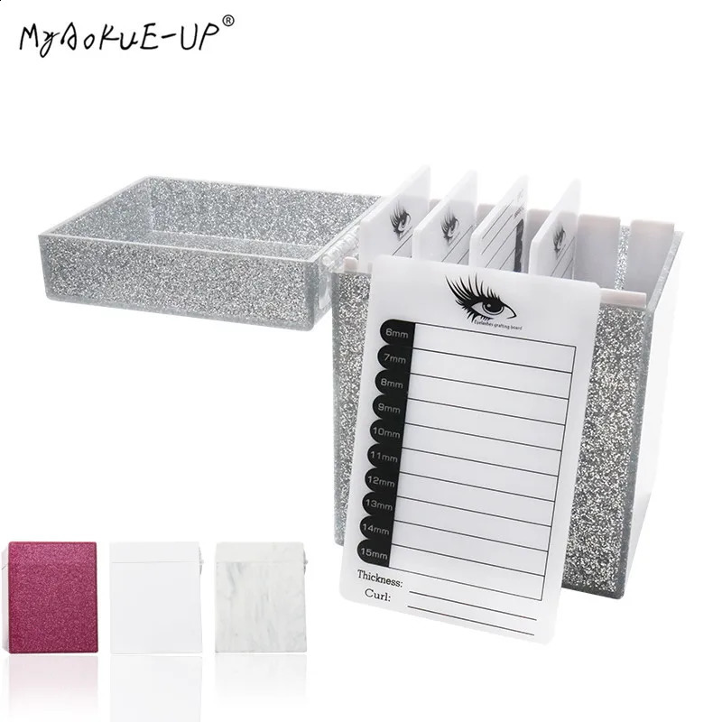 510 lager Eyelash Storage Box 4 Färger Makeup Organiser Lime Pall Lashes Holder Grafting Tool 240130