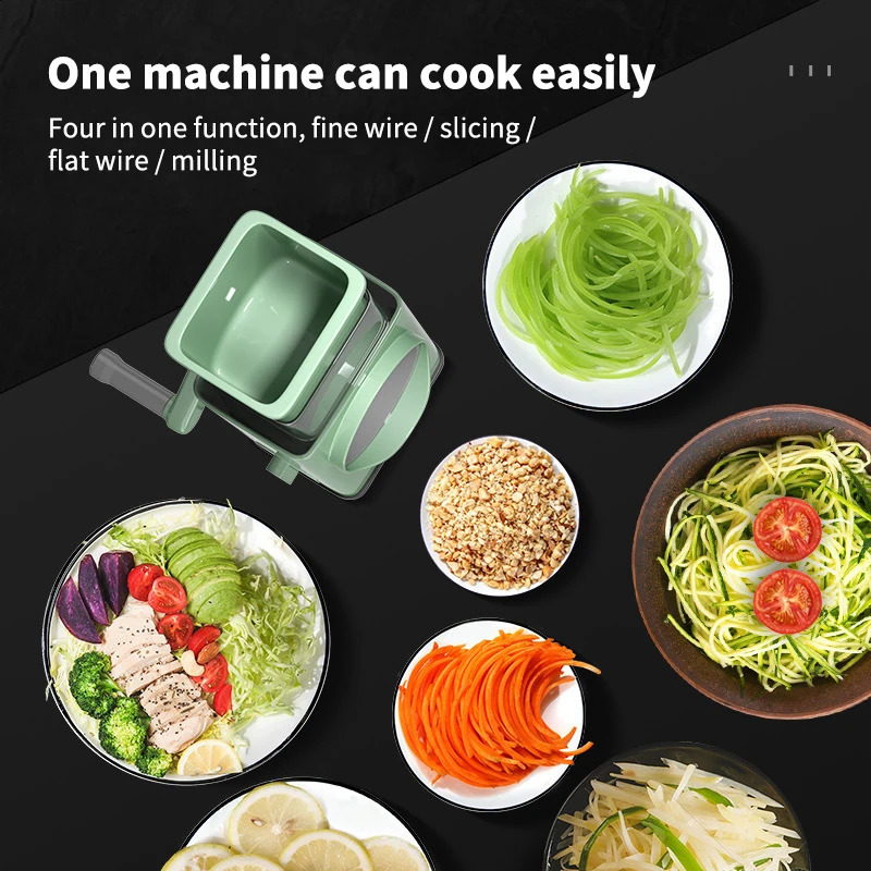 Multifunctional Vegetable Slicer Cutter Chopper Vegeta Graters Shredders Fruit Rotary handle Not Hurting Your Hands Kitchen Tool 240131