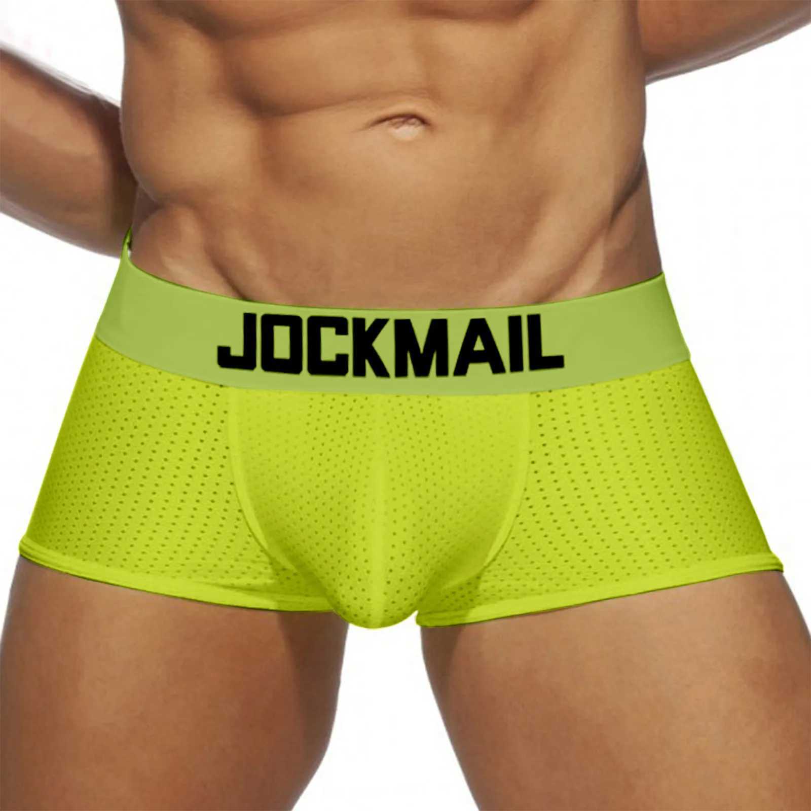 アンダーパンツJockmail Man BoxerShorts CottonMen Boxers MALE BEARINGABLE DONDEWEAR MENS PANTIESソフトボクサーブリーフ