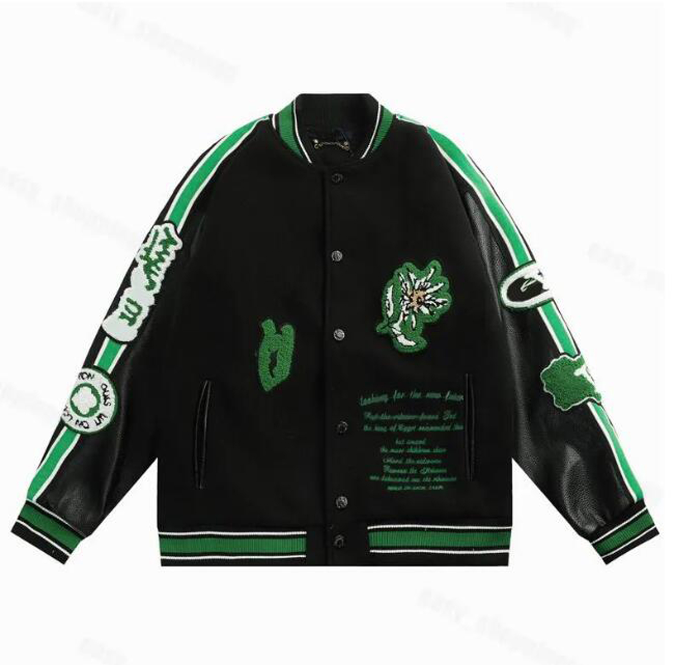 Herrbiker Jacket Män baseball Jersey Jacket Luxury Brand School Team Baseball Ladies Man broderat brevmönster Singel Breasted Street Wear Wead Women's Jackets