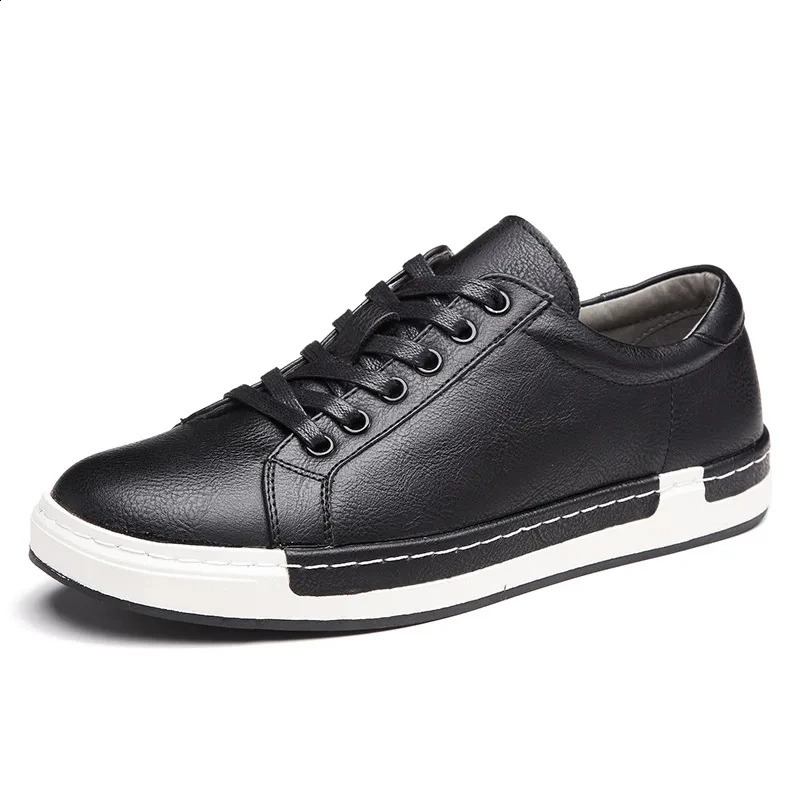 2024 Fashion Sneakers Mens Casual Shoes Flat Soft Brand Male Footwear Classic Black Brow Plus Size 45 240129