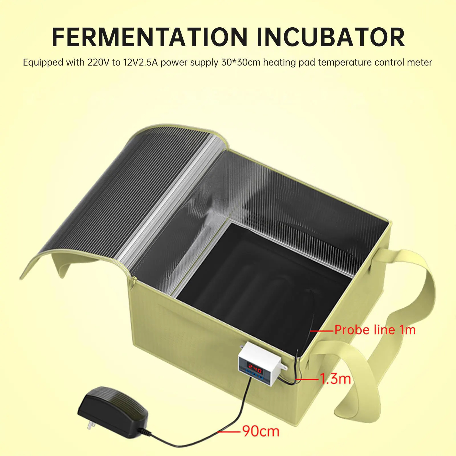 Zuurdesem Starter Warmer Brood Maken Rijsdoos met Nauwkeurige Temperatuurregeling Rijsmachine thuisgebruik 240122