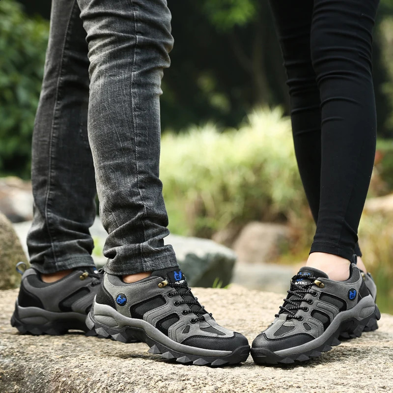 Ao ar livre das mulheres dos homens caminhadas sapatos moda inverno quente pele trilha tênis rendas até primavera lager tamanho verão tênis à prova dwaterproof água 240118