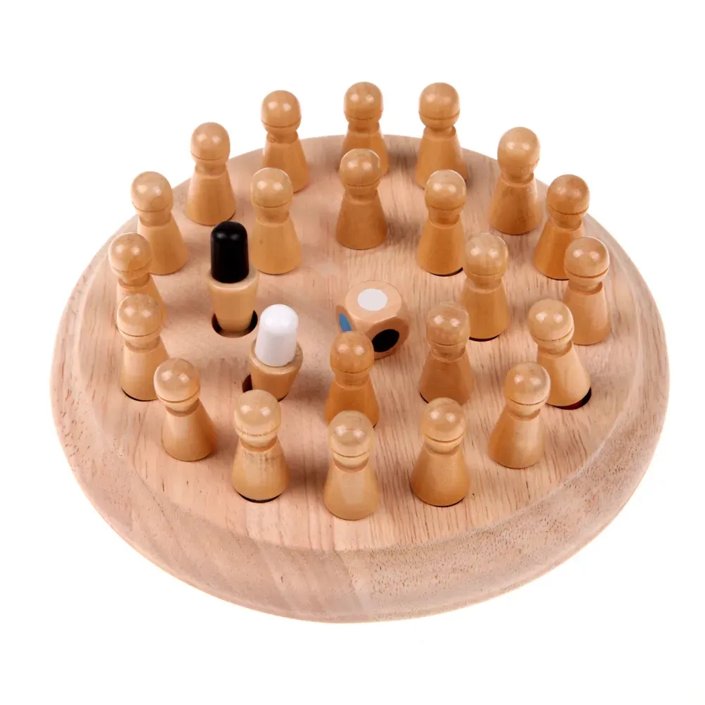 Giocattolo bambini in legno con memoria, gioco di scacchi, giocattolo bambini, blocco educativo Montessori, regalo bambini, giocattolo educativo precoce in legno