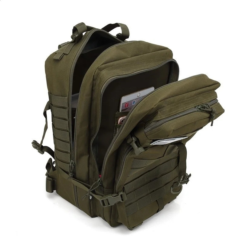 50L30L Camo Borsa militare da uomo Zaino tattico Molle Army Bug Out Impermeabile Caccia da campeggio Trekking Escursionismo 240202