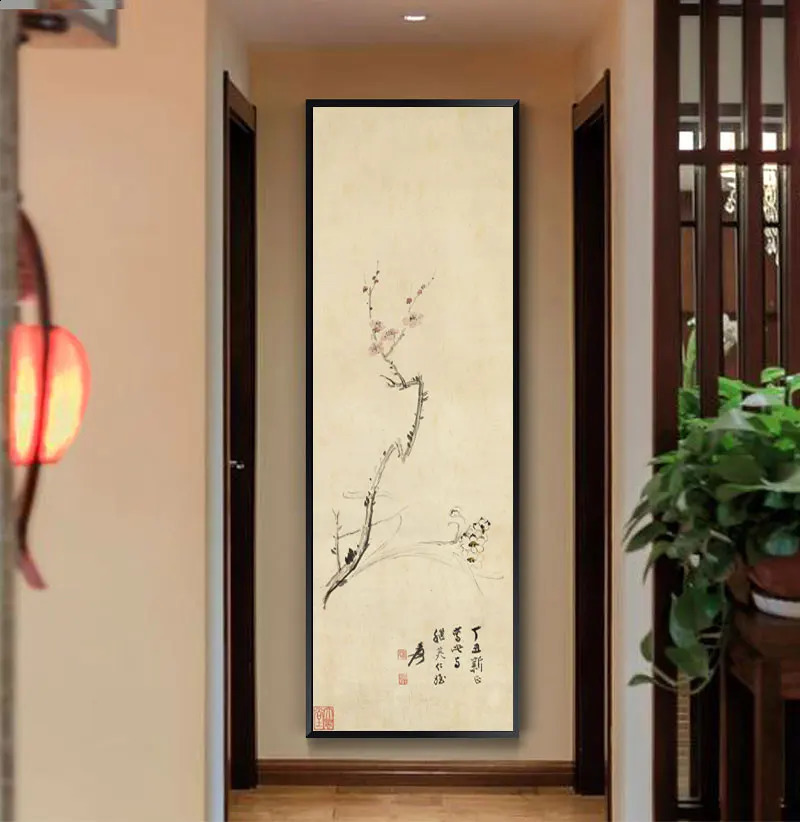Affiche Pittura su tela vintage Zhang Daqian Immagine di arte della parete soggiorno Poster e stampe Decorazione della casa 240130