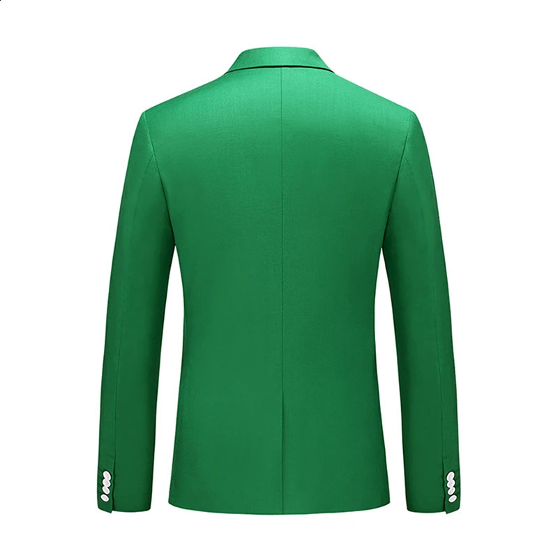 Bright Green Suit Jacket Mens Stylish Slim Blazer Wedding Party Dress Coat Suitable for All Seasons Big Size 5XL 6XL 240125