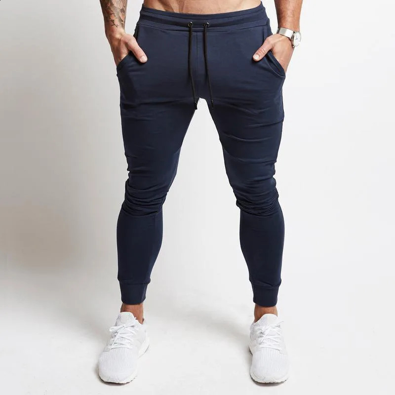 Pantaloni da jogging slim da uomo Pantaloni sportivi affusolati fare jogging Esercizio di corsa in palestra 240119