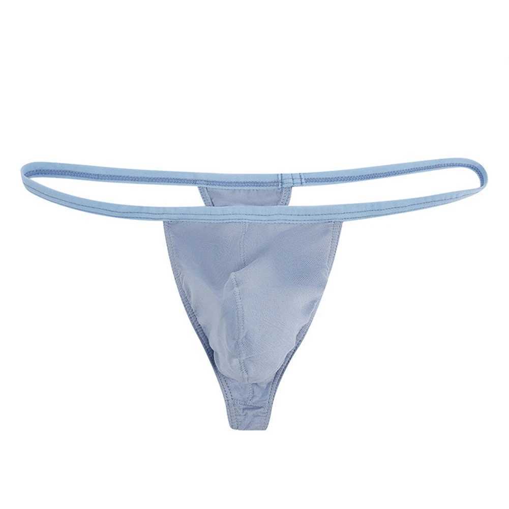 Cuecas calcinha masculina sexy g-string roupa interior macia respirável bulge bolsa cuecas t-back tangas homem lingerie sólida cintura baixa mini yq240215