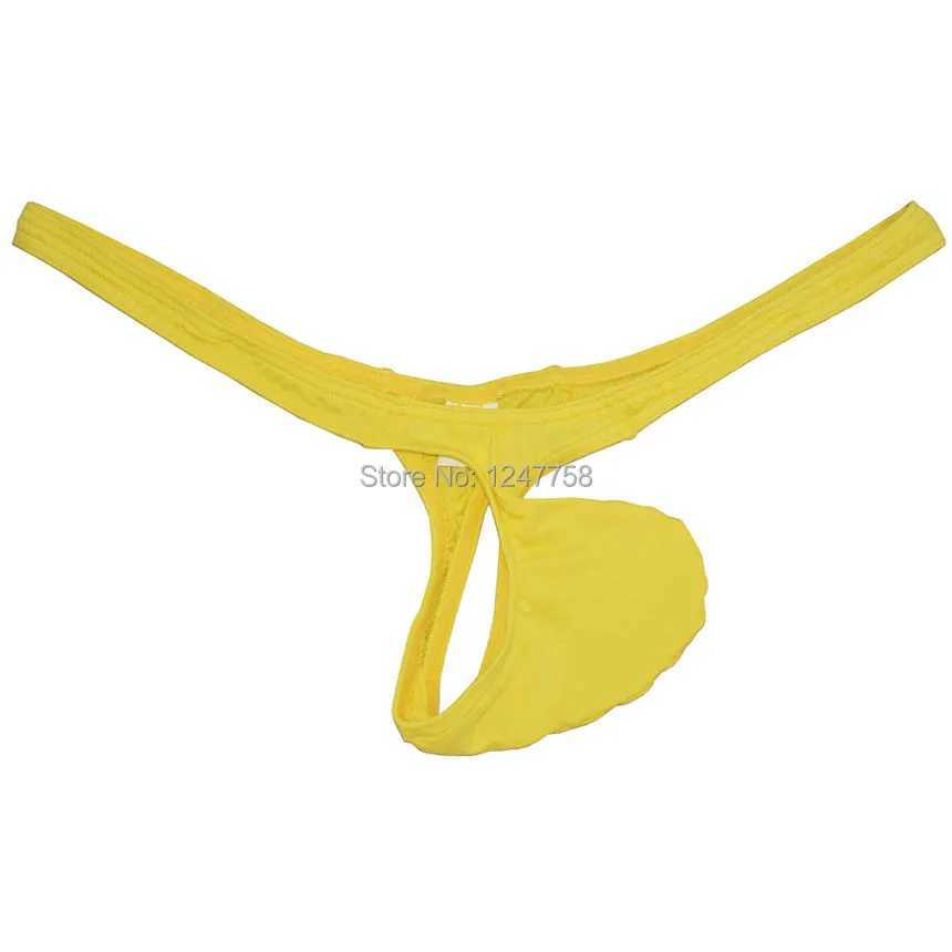 Briefs Panties Sexy Low Rise T-back Mens Pouch Underwear Micro Shorts Pants Thong Under Tanga Hombre Jockstrap Men G string YQ240215