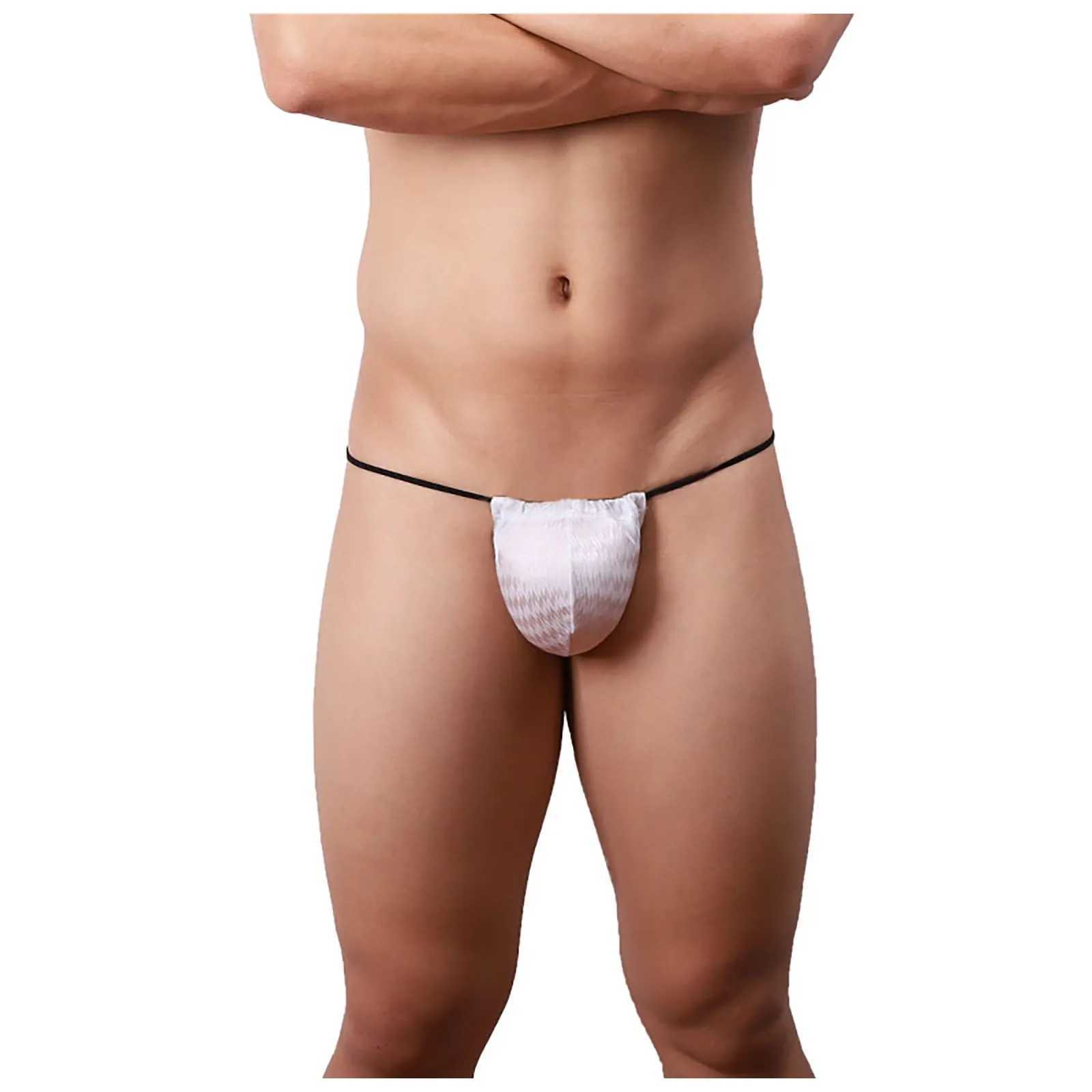 Cuecas calcinha venda quente sexy masculino algodão g string tangas cintura baixa shorts cuecas sólidas bolsa macia yq240215