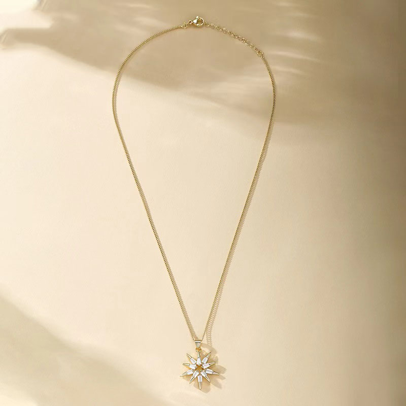 Nouveau collier de Xidaier polyvalent et polyvalent pour les femmes transfrontalières populaires dix étoiles pendentif collier conception personnalisée avec os du collier