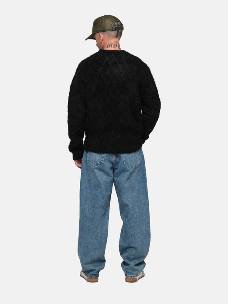24SS Streetwear Apricot Black Sweater for Men Women 1:1 Best Quality Oversized Knitted Sweatshirts Inside Tags