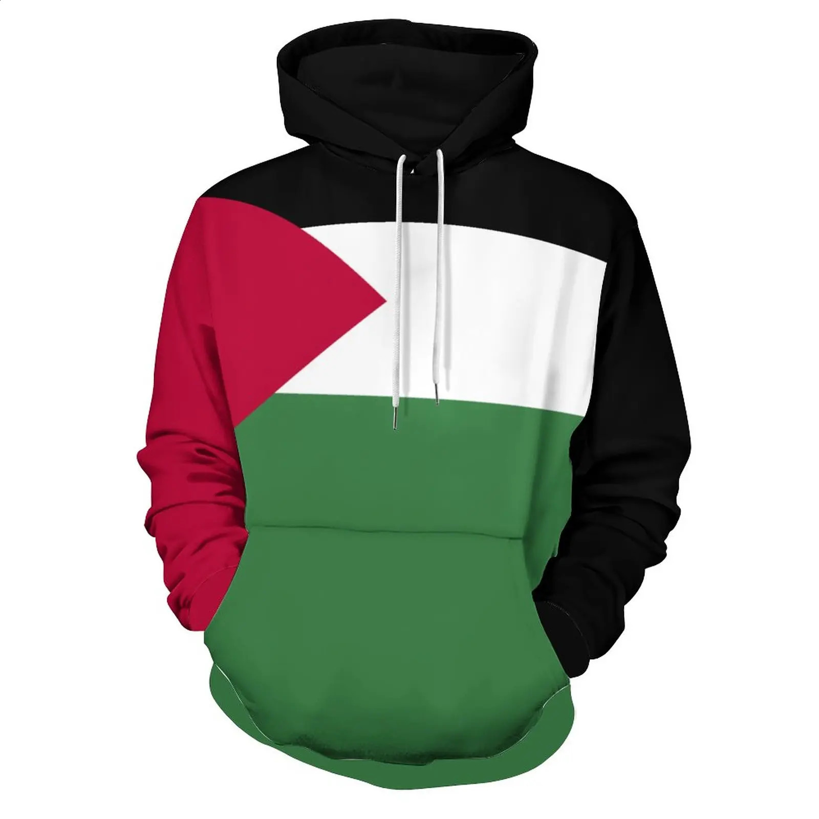 2024 Palestine Flag 3D Hoodie Polyester Men Women Harajuku Sweatshirt Unisex Casual Pullover Hoodies 240126