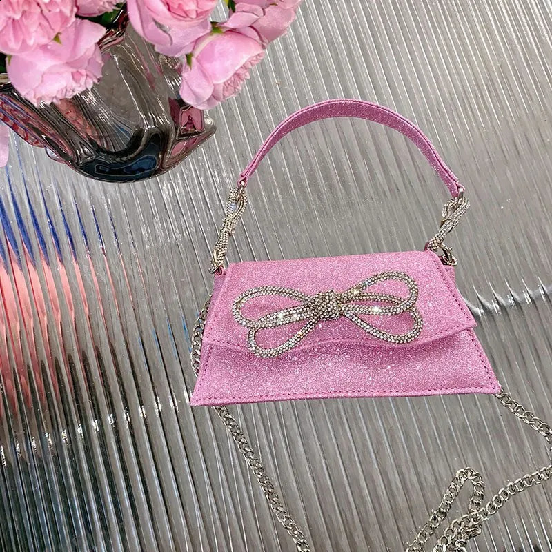 10 couleurs femmes strass arc sacs à main designer scintillant cristal trapèze satin soirée rose pochette sac à main fête de mariage 240125