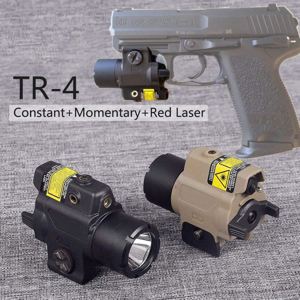 TR8 TR7 TR4 TR1 LED Pistol Gun Flashlight Red Dot Laser Pointer Sight For Glock 17 19 Light 20mm Rail Hunting Lanterna Torch 240131