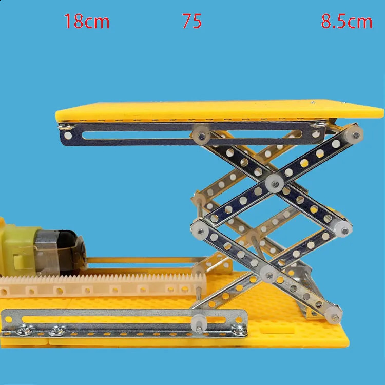 Innovativer Kurs: Zusammenbau mechanischer Mechanismen, elektrische Hebevorrichtung, Wissenschaft, Heimwerker, allgemeine Technologie 240124