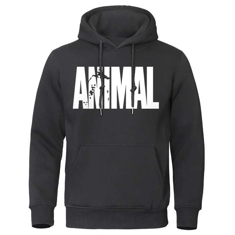 Sweats à capuche pour hommes Sweats à capuche pour hommes ANIMAL Print Sportswear Sweatshirts 2023 Automne Hiver Haut en coton Mode Qualité Mâle Vêtements Casual Pull T240217