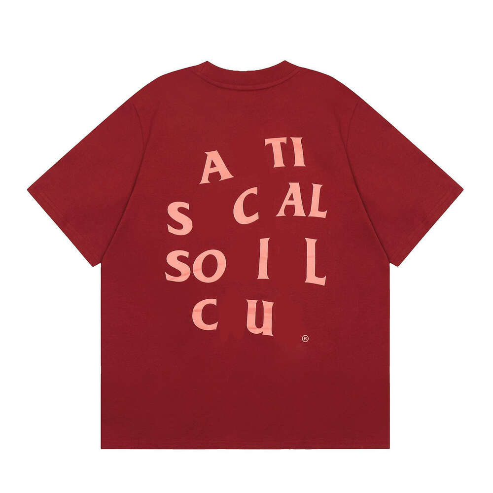 Assc Short Sleeved Chest Small Label Letter Casual Versatile Simple Classic Couple T-Shirt Men