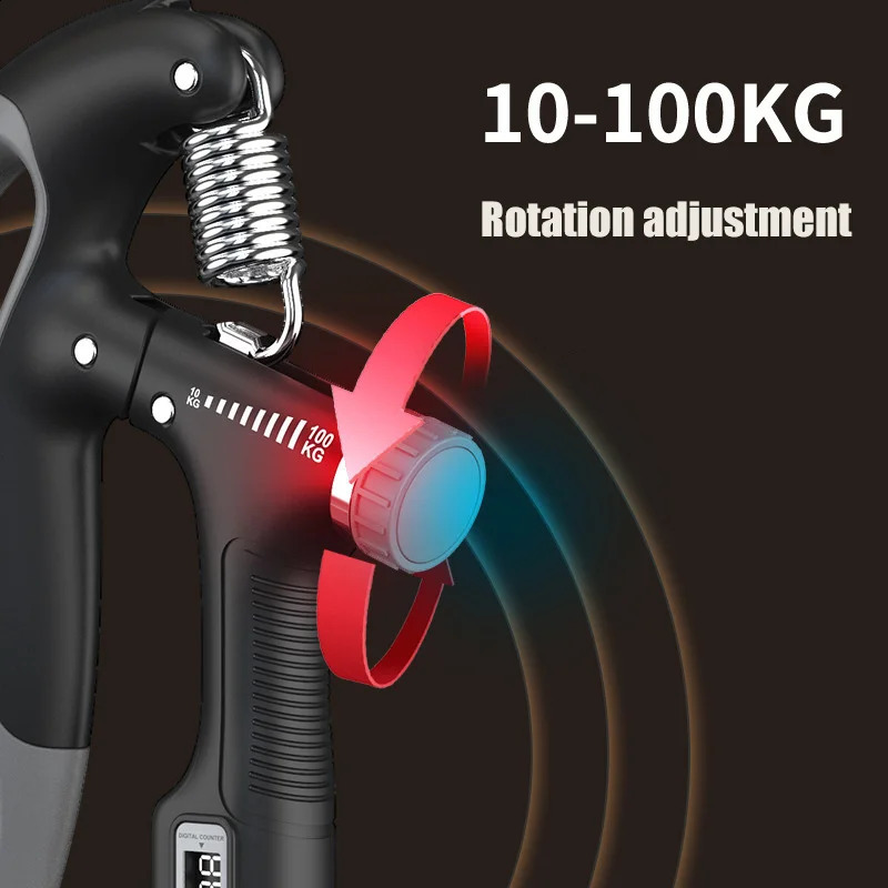 Renforcement de la poignée réglable, 10100Kg, pince lourde électronique comptable, exercice des doigts, extenseur de poignet, entraînement 240127